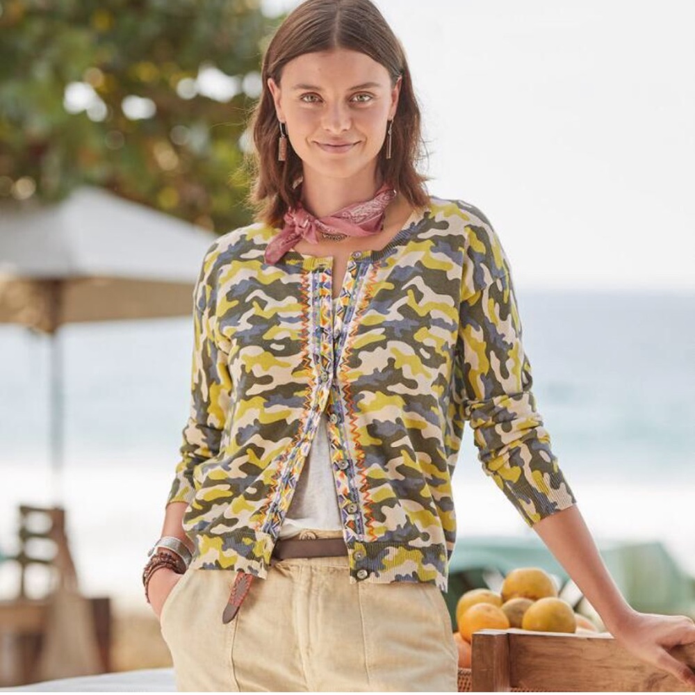 Sundance Tangier Camo print Cardigan